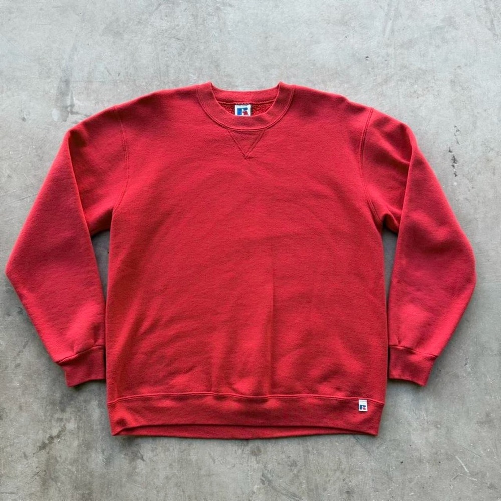 Trendy Russell Athletic Essential Pullover Blank Crewneck Sweatshirt